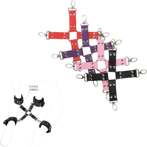 BDSM Bondage Restraints Set Fetish Slave Adult Games Sex Toys Sex Erotic Cross Accessories Fetish Bondage Women
