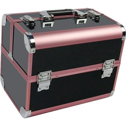 New Professional Cosmetic Box Waterproof Makeup Box Suitcase Popular Cometic Travel Bag Make Up Organizer Cosmetic Toolbox Large