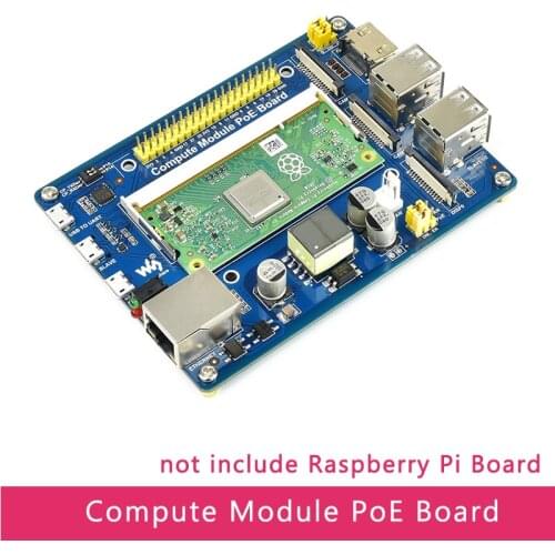 Raspberry Pi Expansion Board Compute Module IO Board with PoE Feature for Raspberry Pi CM3 / CM3L / CM3+ / CM3+L