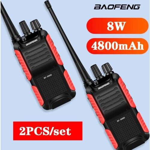 2pcs Baofeng BF-999S Two-way Radio walkie talkie 3-5km CB Radio FM Transceiver walkie-talkie рация