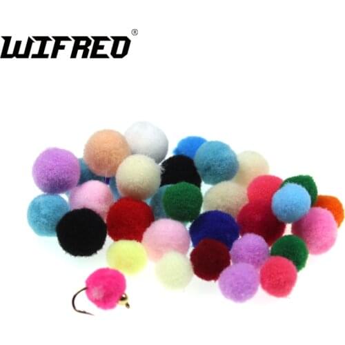 Wifreo 500PCS Bug Egg Trout Fishing Flies No Hooks Multi-Colors Trout Salmon Fly Fishing Lures Flies Tying Material 8mm 10mm
