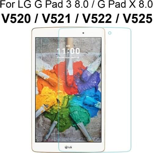 For LG GPad 3 8.0 inch V520 tempered glass screen protector G Pad X 8 inch V521 V522 V525 screen film protection