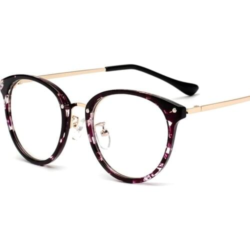 Viodream Cute Style Vintage Glasses Women Glasses Frame Round Eyeglasses Frame Optical Frame Glasses Oculos Femininos Gafas
