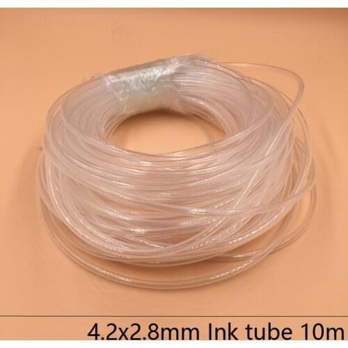 10 meter eco solvent ink Tubing for Bulk ink System 4.2x2.8mm Roland, Mutoh, Mimaki Printers ink line tube ink supply tube