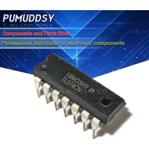 10PCS TL074 TL074CN DIP-14 IC OP AMP QUAD JFET