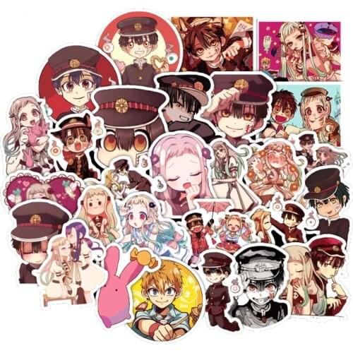10/30/50pcs/Set Anime Toilet-bound Hanako-kun Cartoon Stickers Decal For Furniture CarsTrunk Computer Decal Guitar Motorcycle