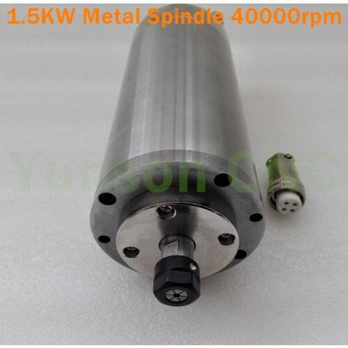 1500W 1.5KW 2HP 667Hz 80mm Diameter Max.40000 Water Cooled Cooling Mold/Metal Spindle ER11 Collet Chuck for CNC Drilling Milling