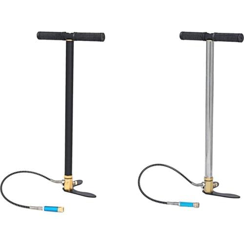 300bar 30mpa 4500psi 3 Stage Hand Operated PCP Pump For Air Paintball Mini High Pressure Compressor For Car Bicycle Hunting