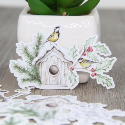 40pcs Snowman Cartoon Album Scrapbook Waterproof Decoration Sticker DIY Handmade Gift Scrapbook Sticker