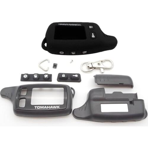 TW9010 case keychain +TW9010 silicone case for tomahawk TW9010 lcd remote two way car alarm system