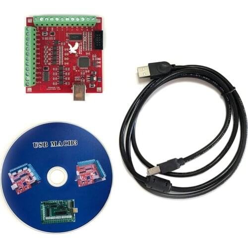 CNC USB MACH3 100Khz Breakout Board 4 Axis Interface Drive Motion Controller DC24V Carving Card Engraving Machine Motherboard