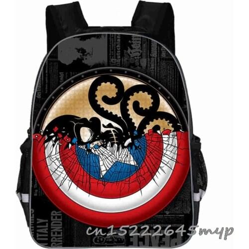 Captain America Children School Bags Orthopedic Kids Backpack Boys Girls Mochila Infantil Catoon Bags