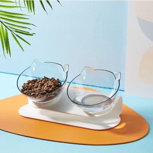 Cat Bowl Dog Bowl With Stand Pet Feeding Cat Water Non-slip Bowl For Cats Food Pet Bowls For Dogs Feeder Product Supplies