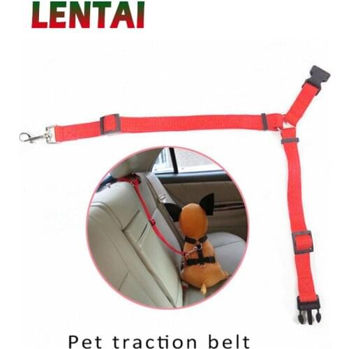 LENTAI For Hyundai solaris i30 Suzuki swift grand Mazda 3 cx-5 Abarth 1PC Car Pet Rear Seat Belts Cat Dog Safety Traction String
