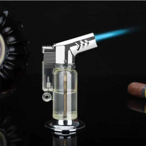 Small Spray Gun Windproof Inflatable Lighter Cigar High Temperature Welding Torch Moxibustion Jet Cigar Turbo Encendedores
