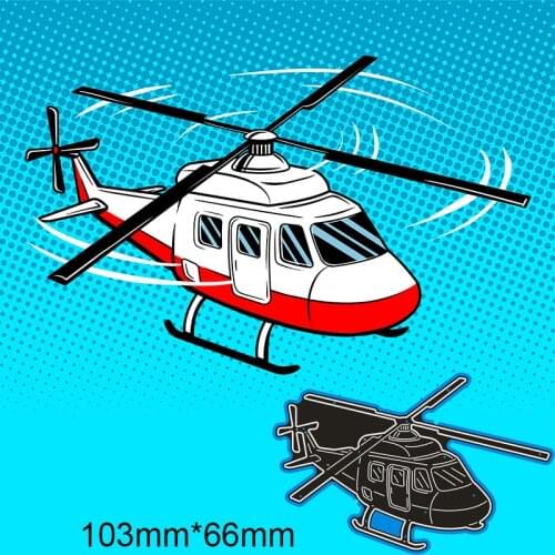 103*66mm The Helicopter Metal Dies for 2020 New Stencils DIY Scrapbooking Paper Cards New Craft Making Craft Decoration