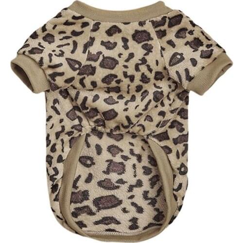 Soft Warm Leopard Thick Fleece Dog Coat Jacket Pet Pet Dog Clothes For Dogs Chihuahua Clothing for Dogs Outfit Pets Clothing