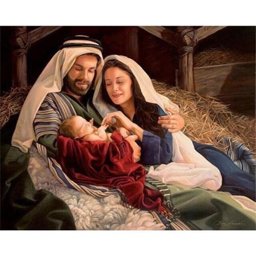 New Full Square Animals Diamond Painting 5D DIY Jesus Religion Diamond Embroidery Cross Stitch Kit Home Decoration Gift 30x40cm