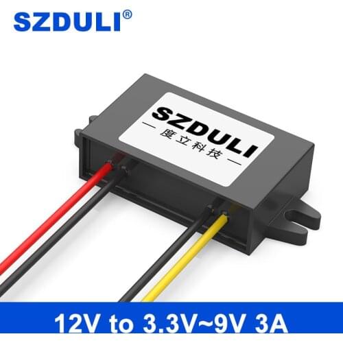 12V to 3.3V 3.7V 4.2V 5V 6V 7.5V 9V 3A DC power supply step-down module vehicle power converter CE RoHS