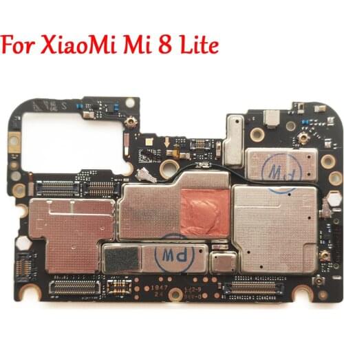 Tested Full Work Original Unlock Motherboard For XiaoMi Mi 8 lite mi 8 Youth Logic Circuit Board Plate Firmware