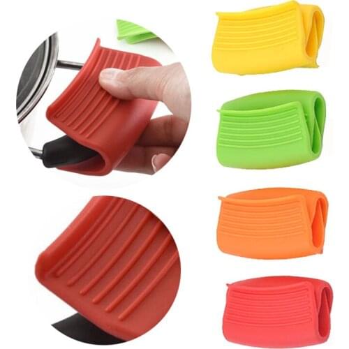 Heat Insulated Silicone Pot Holders Pinch Grips Oven Mitts Scald-Proof Pot Grip Cover Holder for Pans Frying Pans Griddles