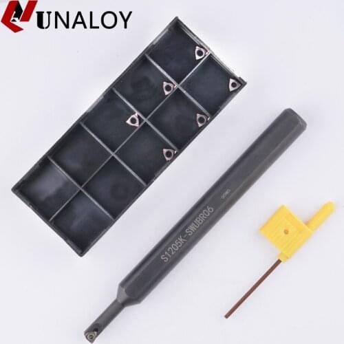 UNALOY Small bore turning tool S0806 S1205 S1005K-SWUBR06 Use CNCarbide Insert WBGT060102L Insert Internal Turning Tools