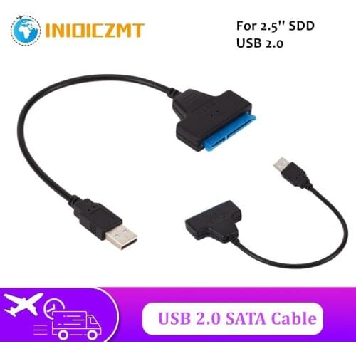 Usb Sata Cable Sata To Usb 2.0 Adapter Computer Connectors Usb Sata Adapter Cable Support 2.5 Inches SSD Hdd Hard Drive
