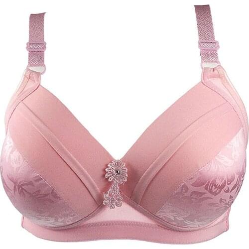 Large size underwear bra, middle-aged and elderly bra, no underwire, thin mom bra, bra bra