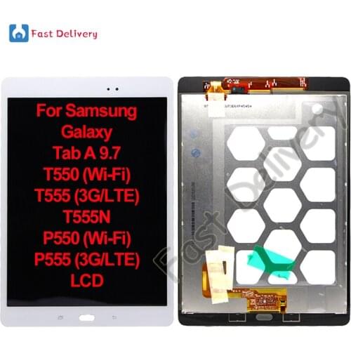 For Samsung Galaxy Tab A 9.7 LCD Display Touch Screen Digitizer Assembly For Samsung T550 T555T 555N P550 P555 lcd 100% Tested