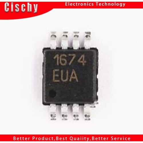 1pcs/lot MAX1674EUA MAX1674 1674 EUA StepUp DC-DC Converter MSOP8