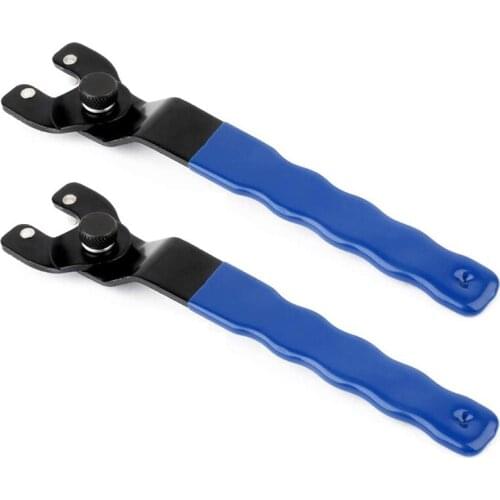 2Pcs Angle Grinder Wrench Adjustable Power Tool Accessories Grinder Wrench Blue