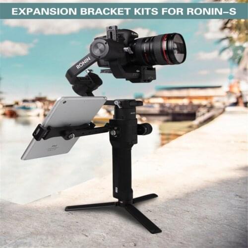 Expansion Adapter Smartphone Tablet Crystalsky Monitor Holder Clip Bracket Kits Mount for DJI Ronin-S Gimbal Stabilizers PTZ