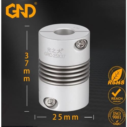 Aluminum Shaft Coupling D25 L37 Rigid Coupling Coupler Motor Connector