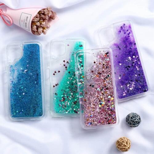 Glitter Liquid Cases For Huawei P Smart 2021 Z 2019 Honor 10X Lite 9 8X 10i 20 Case For Huawei Mate 20 P30 P20 P40 Pro Case