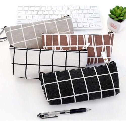 Zipper Pencil Pen Case Cosmetic Makeup Bag Storage Pouch Purse Students School