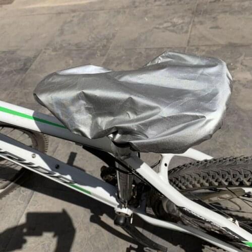 UV Protector Bicycle Bike Saddle Cover Bags Waterproof Rain Cover Dust Resistant Bicycle Saddle Cover Bicycle Protective Gear