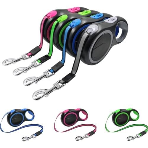 Long Strong Pet Leash For Large Dogs Durable Nylon Retractable Big Dog Walking Leash Leads Automatic Extending Dog Leash Rope