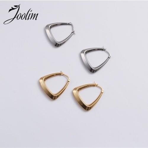 JOOLIM PVD Plated Stainless Steel Hoop Earrings for Women