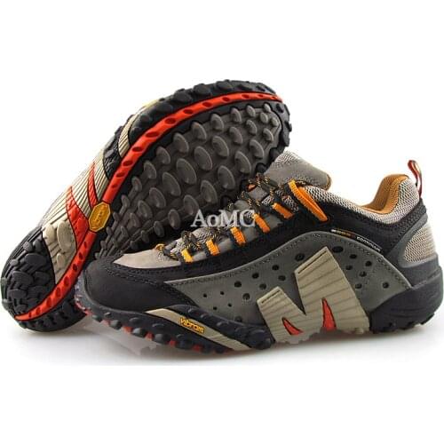 Merrell Mens Breathable Light Air Mesh Outdoor Sports Shoes For Male Wearable High Quality Mountain Aqua Sneakers 39-45