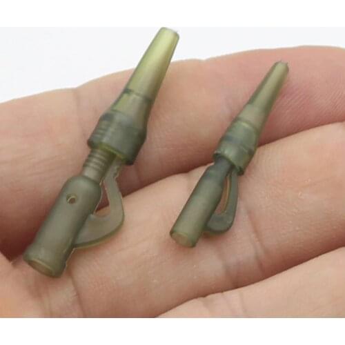 40PCS Mini Lead Clips & Tail rubbers Cone Carp Fishing Tackle Kit Accessories for Carp Fishing Rig Equipment Tackle