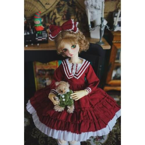 BJD doll skirt 3 points 4 points 6 points giant baby baby dress Lolita soft sister dress little dress doll clothes accessories