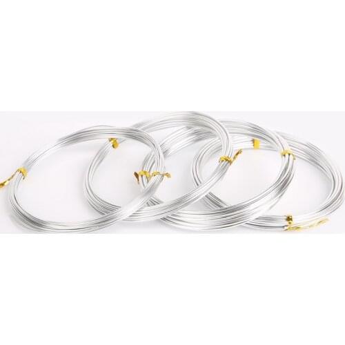 New Arrival Aluminum Wire 1mm 1..5mm 2mm 2.5mm 5mm Sliver Color Soft Metal Floristry Wire Jewelry Findings Making Craft DIY