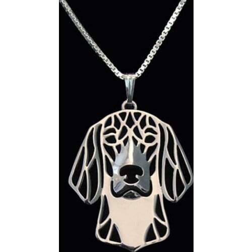 New Unique Romantic Gold Silver Color American Foxhound Pendant Necklace Hunger Games Necklace Women Best Friend Choker