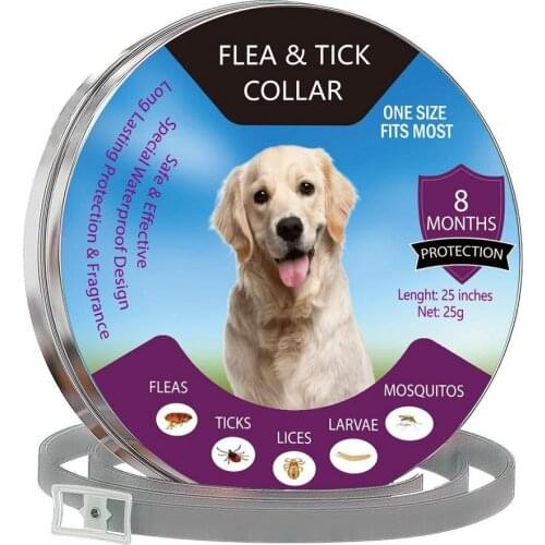 Dog Flea Collar for Pet Cat Anti Flea and Tick Lice Pest Mosquitoes Collars Kill Lice Parasite Deworming for Small Medium Pets