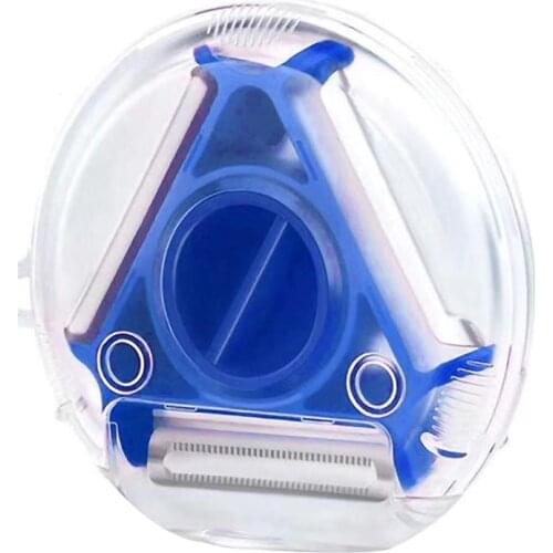 Fruit Peeler Plastic Stainless Steel Vegetable Parer 3-in-1 Household Kitchen Peeling Tool, Blue