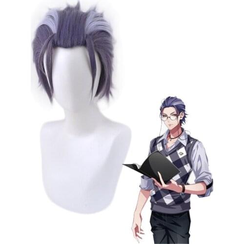 Division Rap Battle Hypnosis MIC Tsutsujimori Rosho Short Wig Cosplay Costume DRB Heat Resistant Synthetic Hair Men Women Wigs