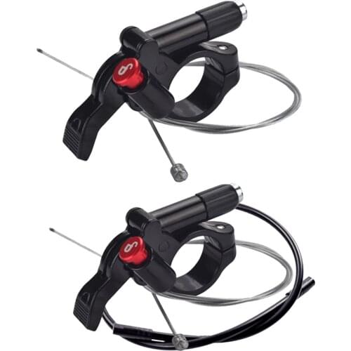 Front Suspension Fork Remote Lockout Lever MTB Bicycle Fork Remote Speed Lock Out Repair Parts Assembly with Inner Cable Housing