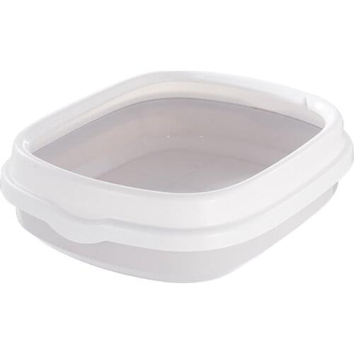 Semi-enclosed litter box Simple open cat toilet large, medium and small anti-splashing pet cat litter box cat supplies