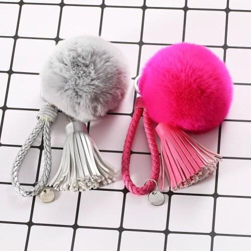 Sell seven colors woven cord south Korean velvet tassel for the ladies' bag/car keys/in-car DIY accessories pendant