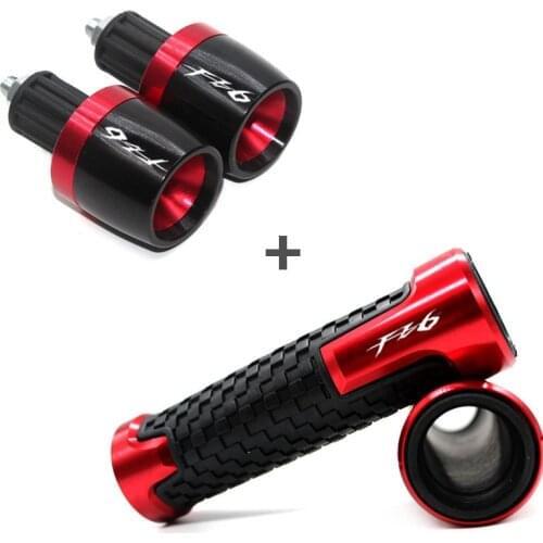 For YAMAHA FZ6 FAZER 2004-2012 Motorcycle Handle Grips Ends Racing handlebar 22mm 7/8" 2011 2010 2009 2008 2007 2006 2005